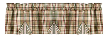 Thyme Valance - Pleated Button Park Designs - The Fox Decor